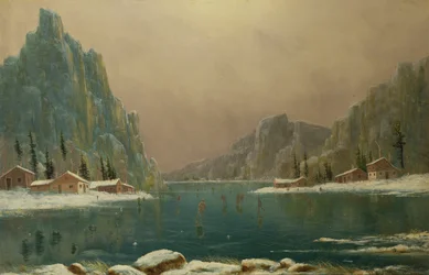 Schaatsen op een Meer